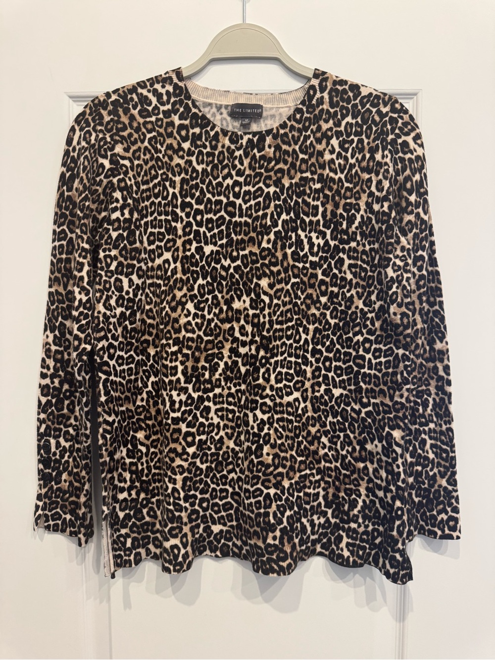 The Limited Leopard Print Long Sleeve Top - Tan & Black